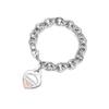 T-Familie Herzförmiges Emaille-Armband: Blaue, Rote, Rosa Herzen, Liebes-Rosenkranz, Runde Perlenkette - Perfektes Valentinstagsgeschenk für Freundin.