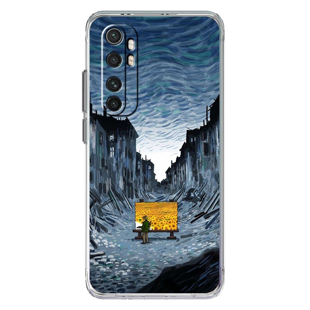 Art Aesthetic Vincent Van Gogh Starry For Xiaomi Poco X3 NFC F3 M3 X4 X5 Pro 5G Phone Case Mi 11 Lite Ultra 11T 11X 12 11i Cover