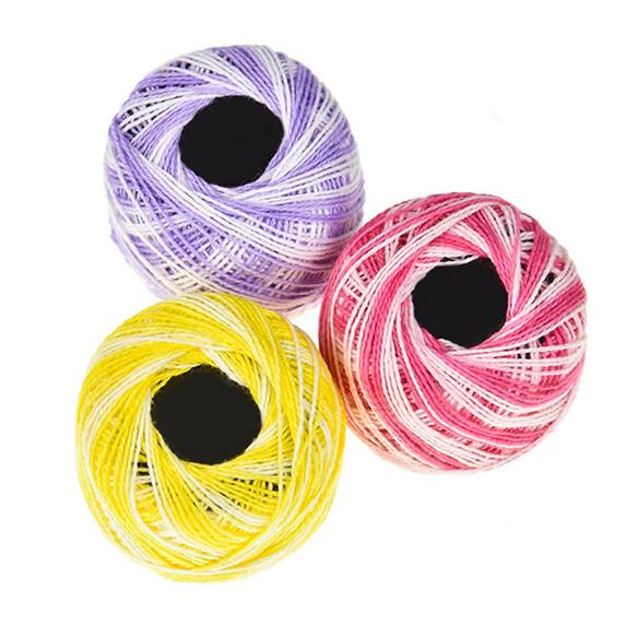 Crochet Cotton Yarn Balls Cross Stitch Needlepoint Hand Embroidery Knitting Threads