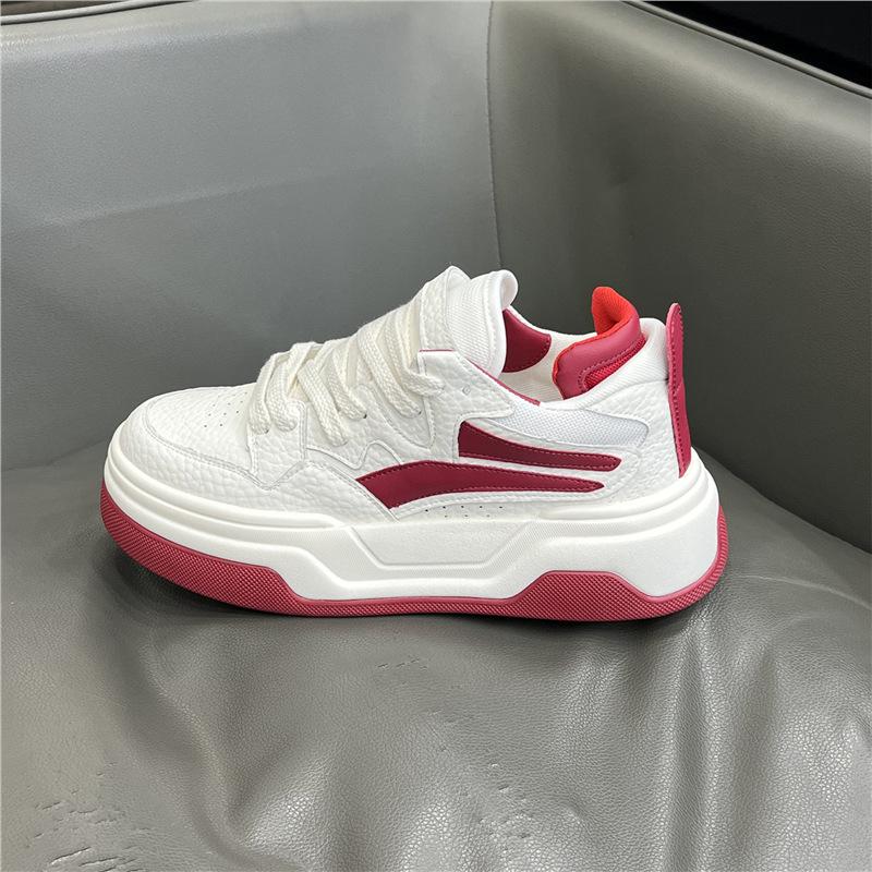 Neue dicke Sohlen Schuhe Low-Top Leder atmungsaktiv Jugend Sport und Freizeit Schuhe