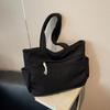 Casual Corduroy Handbag Zipper Closure Light and Large Capacity Shoulder Bags Solid Color Women's Daily Commuter Tote
