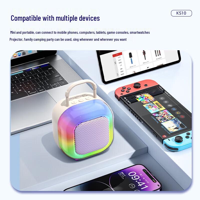 Newmine KS10 Portable K-Song Mini Bluetooth Speaker (CN version)