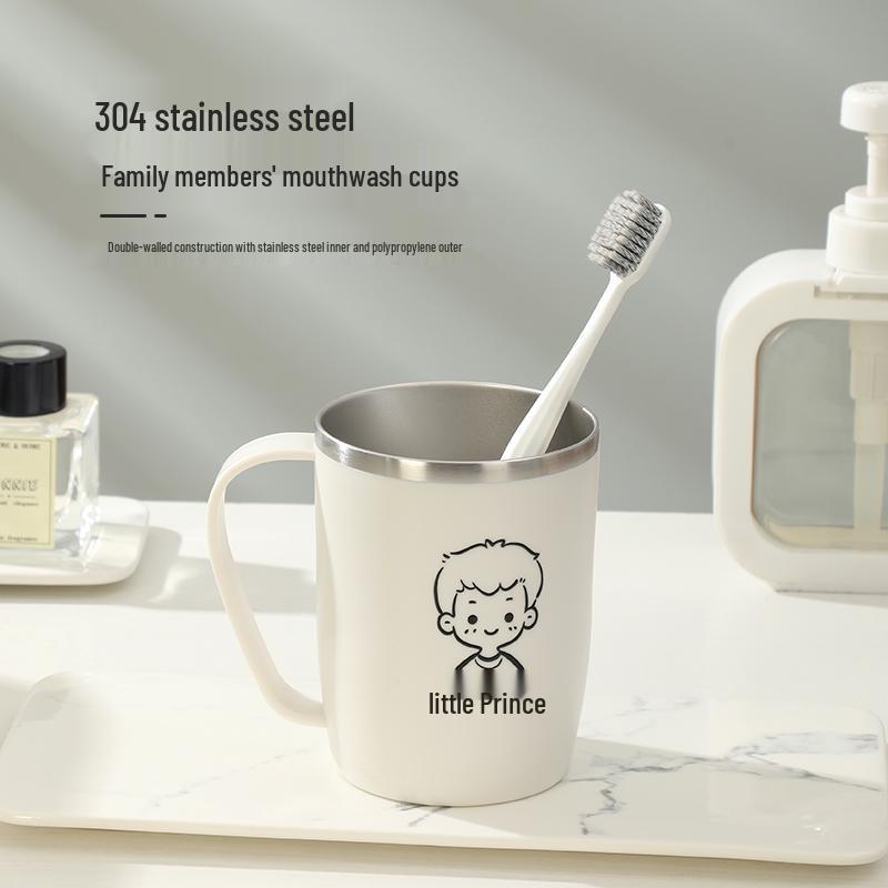 304 Stainless Steel Family Toothbrush Holder - Parent-Child Set for 3-5 Members