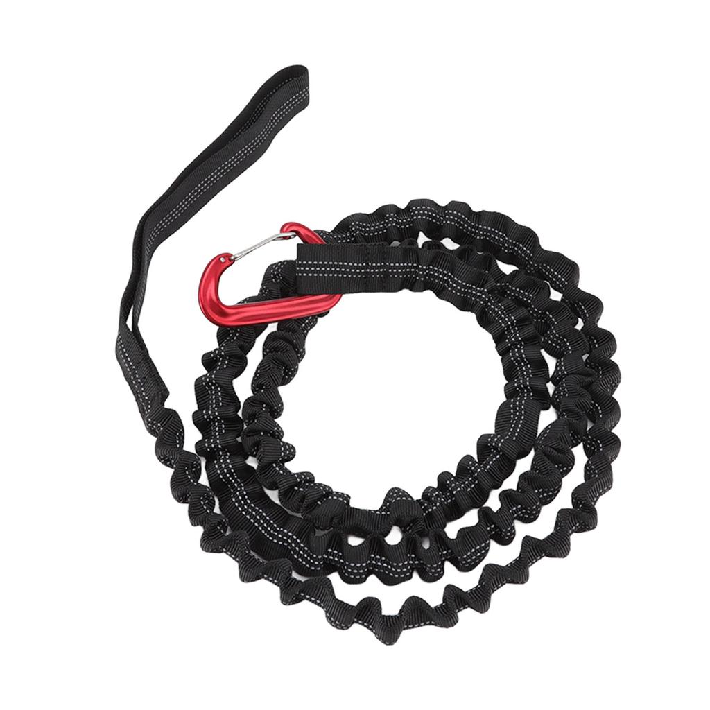 Bike Tow Rope Natural Length 1.7m Stretchable Design Nylon Alloy Portable Mountain Bike Pulling
