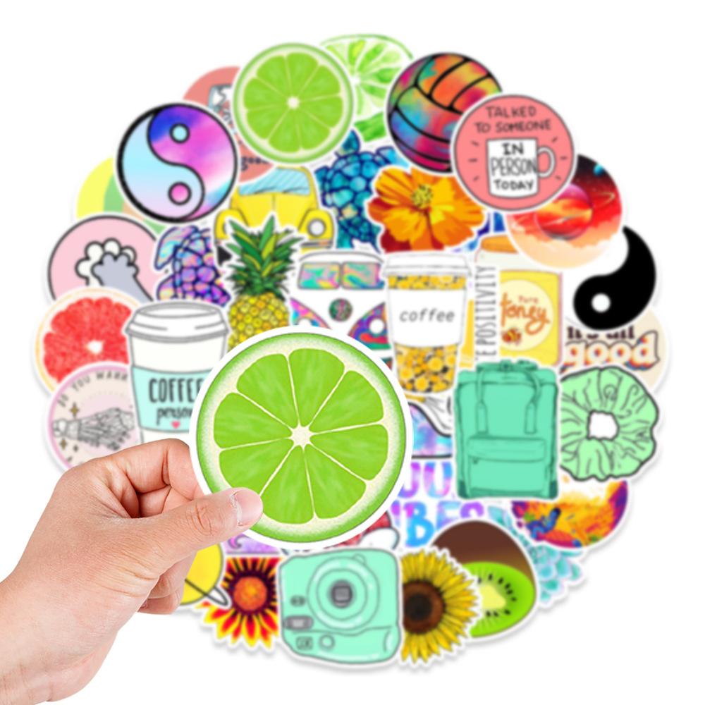 100 Vsco Doodle Stickers Suitcase Notebook Scooter Refrigerator Water Cup Stickers