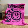 Blink-182 Logo Pink Blanket for All Seasons Blanket Lunch Break Throw Gift
