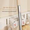 ZNMW No-Punch Adhesive Wall-Mounted Mop & Broom Holder
