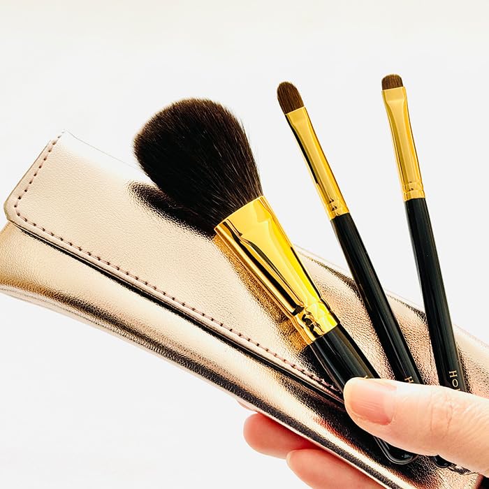 HOUKODOU Brush Master SORA Makeup Brush Set brushes SORA Series (3 & case) - SS-30