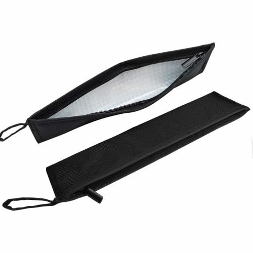 Aosbos Reusable Straw Pouch, Carry Case for Metal Straws, Paper Straws, Plastic Straws, Disposable Straws, Silicone Straws, Tumbler Straw Case, Stainl