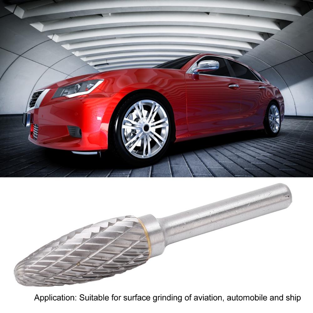 Double Cut Burr Rotary File Tree Shape Carbide Rotary Burr Tree Shape Burr Chassis Metal Polishing