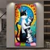 Colorful Big Cat Large Size Diamond Painting New Collection Cartoon Animal Diy Full Square Round Drill Rhinestone Embroidery Mosaic Cross Stitch Kits