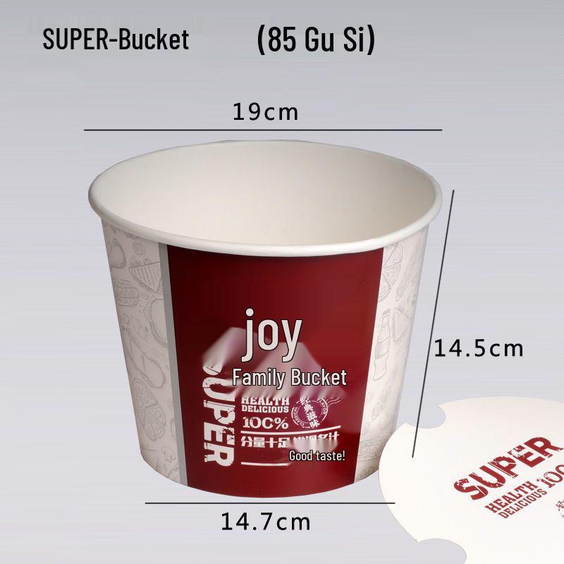 Snack Platter Box: Small Snacks & Fried Chicken Family Bucket with Four-Compartment Round Plate