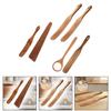Bread Spatula Wood Reaching Bottom Kitchen Skinny Spurtle for Yeast Fermentation Agents Frying Serving Flipping Stirring