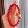 Vintage High Quality 7A Pigeon Blood Chalcedony Bracelet Bracelet Female