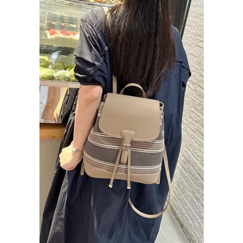 New cowhide leather high-end fashion backpack schoolbag shoulder crossbody handbag large-capacity women's bag