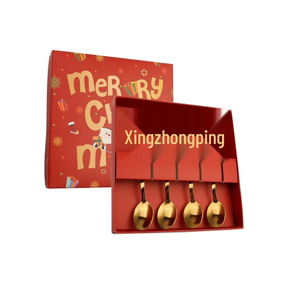 Stainless Steel Cartoon Snowman Coffee & Dessert Stirring Spoon