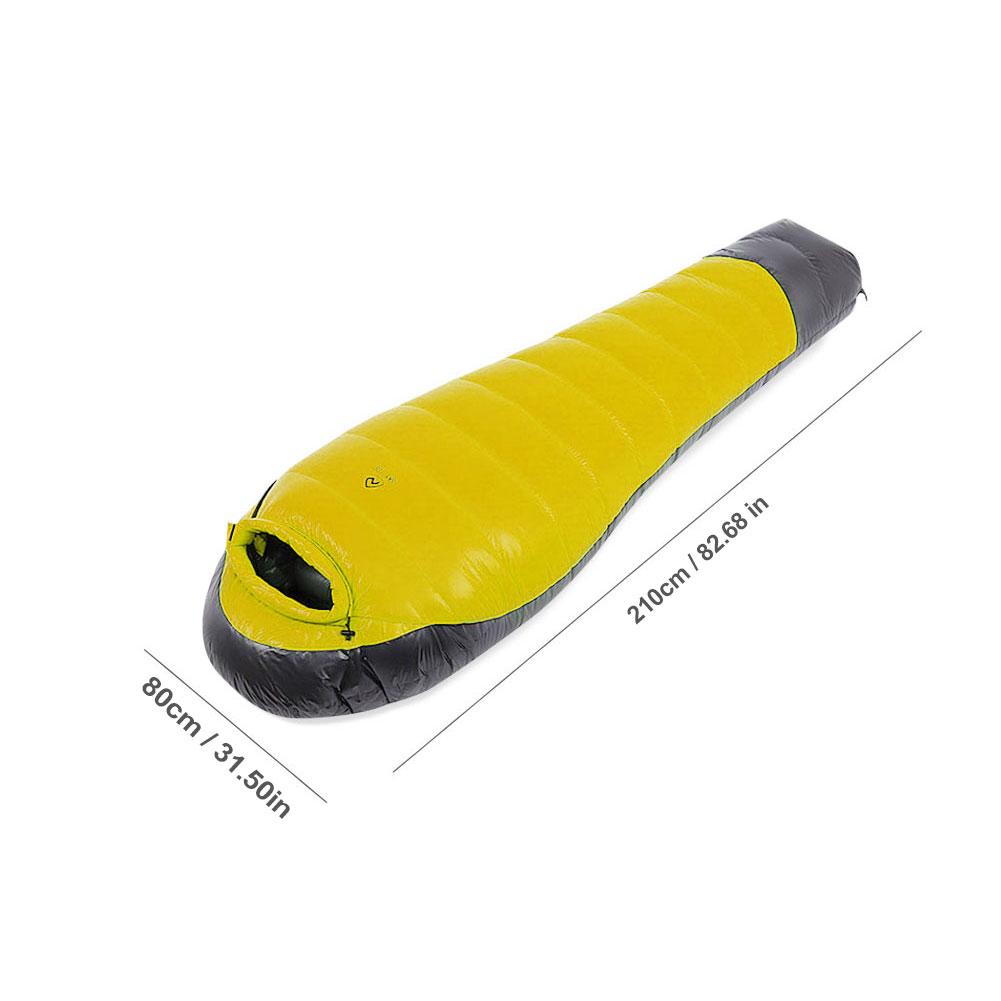 Goose Down Thermal Camping Sleeping Bag Ultralight Hiking Sleeping Bag Waterproof for Backpacking Hiking Emergency Survival Kit