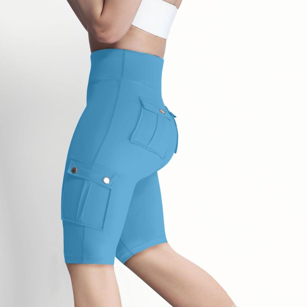 Women's Workwear High-elastic Tight Yoga Pants, Quick-drying 5-inch Running Shorts