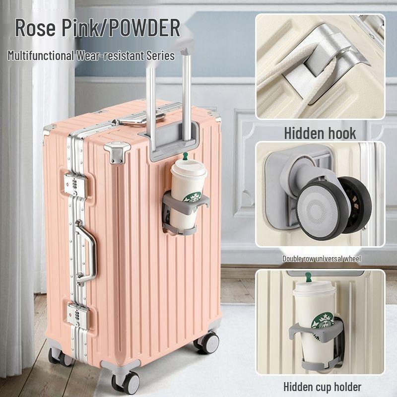 20-inch Multifunctional Suitcase with Universal Wheels, Large Capacity, Combination Lock – Unisex Student Trolley Carry-On