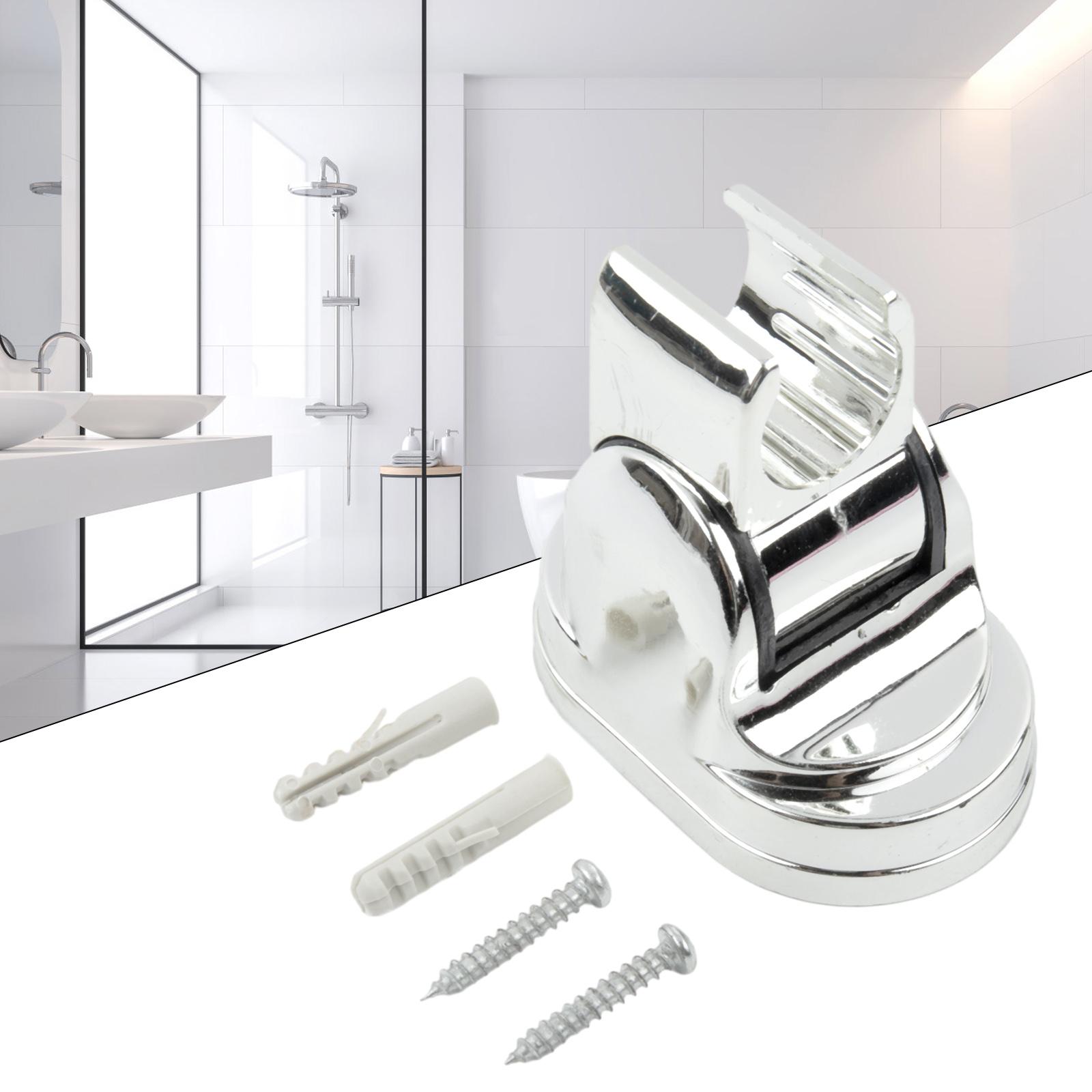 Sturdy Wall Mounted Shower Head Holder with Adjustable Angle Easy Installation