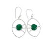 Green Onyx  Gemstone 925 Sterling Silver Jewelry Handmade Earrings 2.00" For Her EE-52-17
