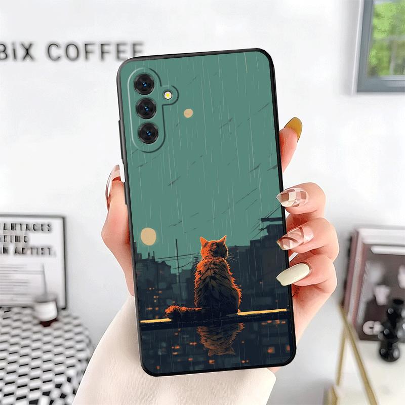 

Чехол для телефона Healing Sense Cat Rain Soft для Samsung A17 A37 A57 A16 A26 A36 A56 A15 A25 A35 A55 A14 A24 A34 A54 A13 A23 A33 A53 A Samsung A55