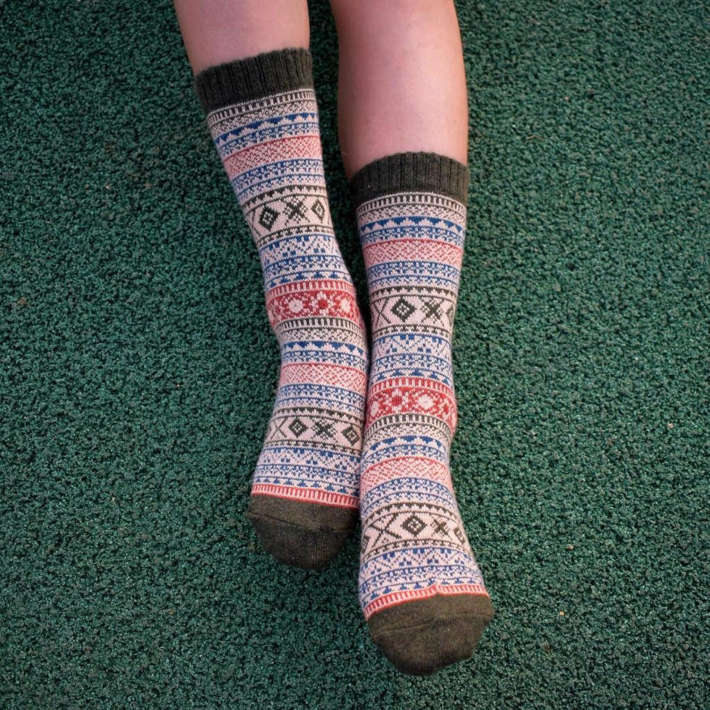 5 párů luxusně měkkých zateplených ponožek zateplených pro teplo za každého počasí Odolné Stylové pro příležitostné outdoorové aktivity a sport Podzim Zimní ponožky