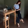 New ArrivalS Open Run Women S Simple Draped One Off Shoulder T ShirT