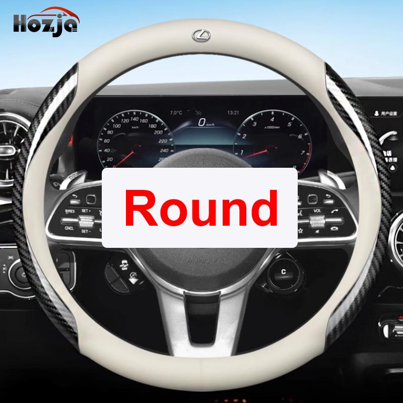 Leather Car Steering Wheel Cover for Lexus LX RX ES NX TX IS 2013 - 2019 2020 2021 2022 2023 2024 2025 Auto Interior Accessories