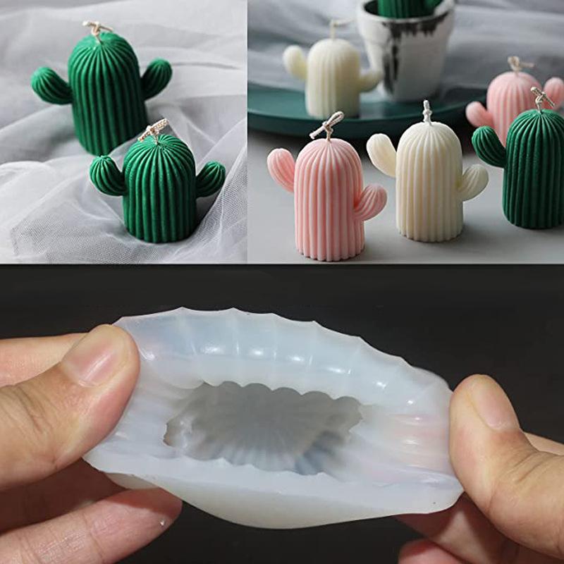 DIY Cactus Silicone Mold Crystal Resin Casting Mold Aromatherapy Candle Soap Making Mold Handmade Craft Ornament Tool
