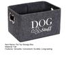 Boîte de rangement pour jouets pour animaux de compagnie avec poignée, panier de rangement pratique pour vêtements, couvertures, jouets, organisateur pour la maison