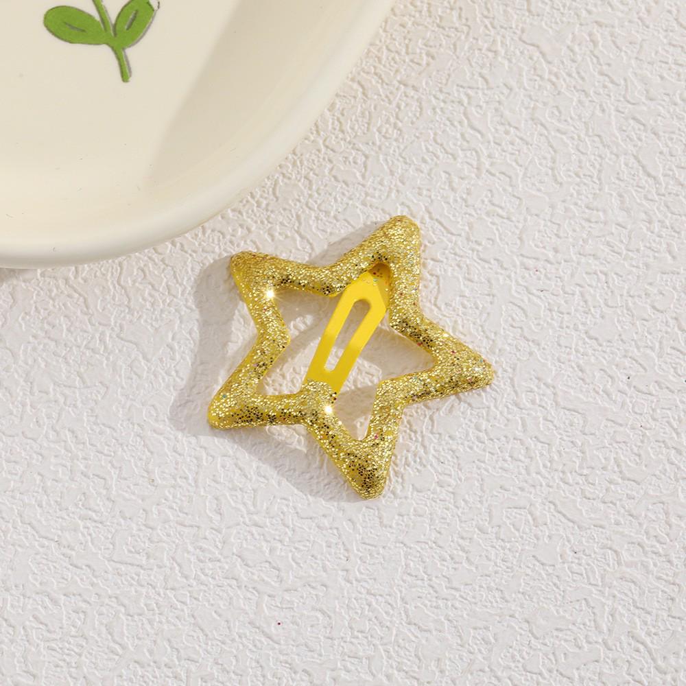 Children's Candy Color Star Hair Clips - Small Size BB Bangs Accessories