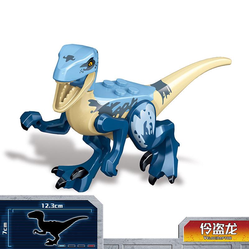8 STYLE 13CM MINI Jurassic Dinosaur World Zoo Tyrannosaurus Building Blocks Children's Toy Gift