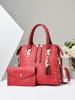 Women's child and mother bag, new large-capacity shoulder two-piece set, fashionable embossed crocodile pattern oblique span handbag.