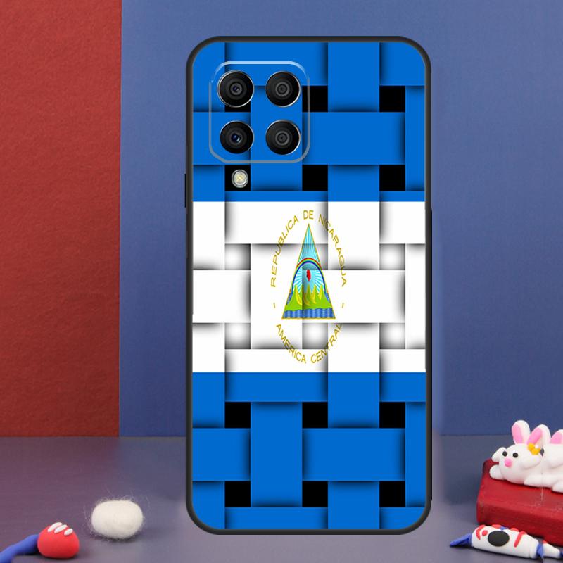 Nicaragua Flag Case For Samsung Galaxy M54 M34 M14 M21 M31 M51 M12 M32 M52 M13 M23 M33 M53 M20 M30s Cover