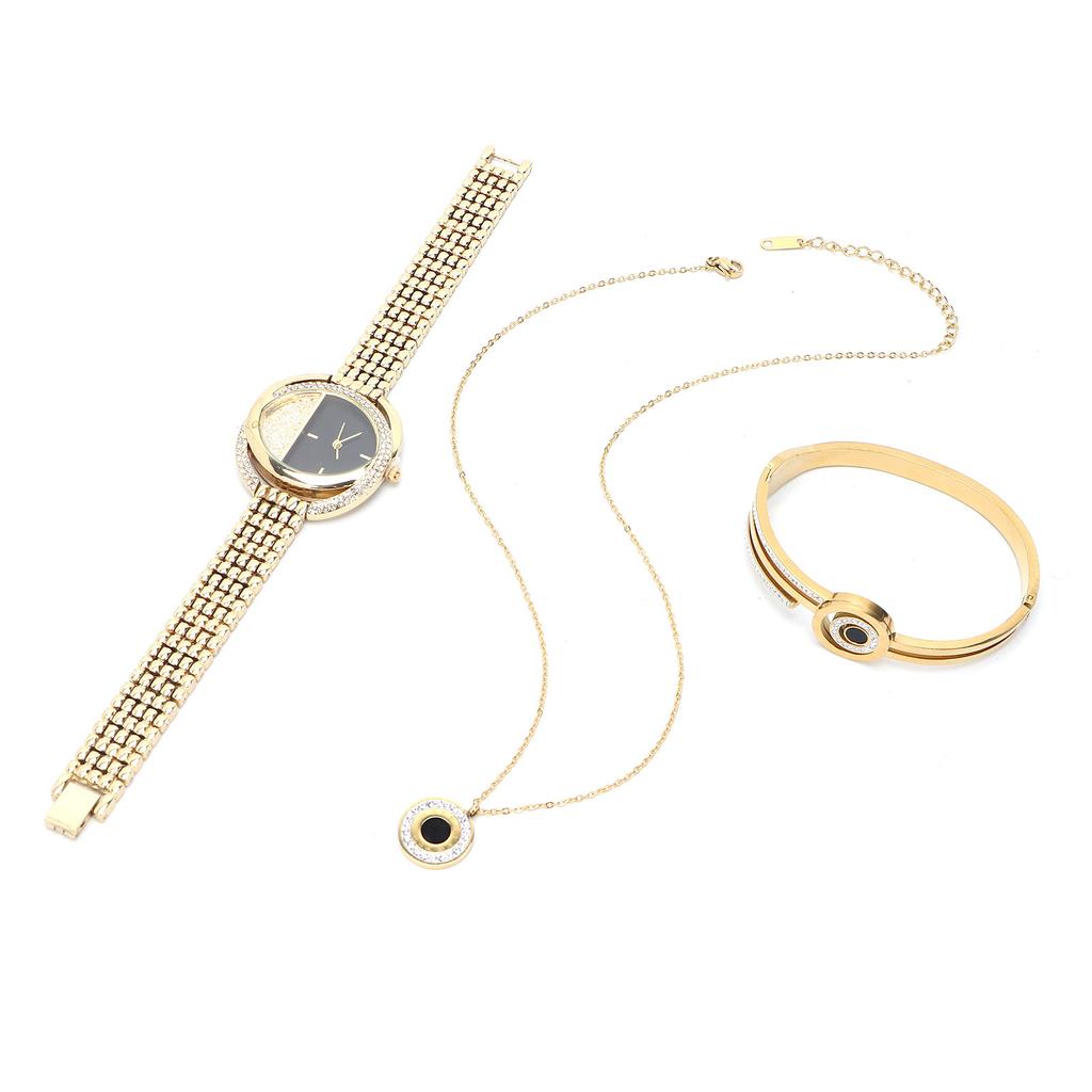 Business   Women Watch Bracelet Necklace Set Anniversary Birthday Gift Jewelry Set