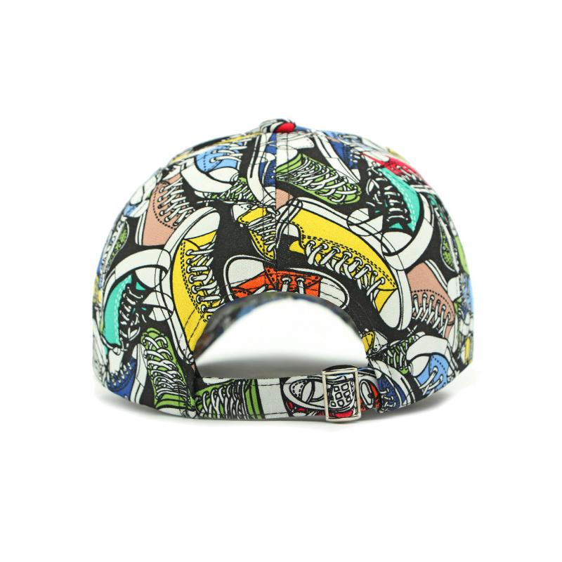Spring Summer Graffiti Hat Women's Outdoor Sunscreen Cap Printed Baseball Cap for Men