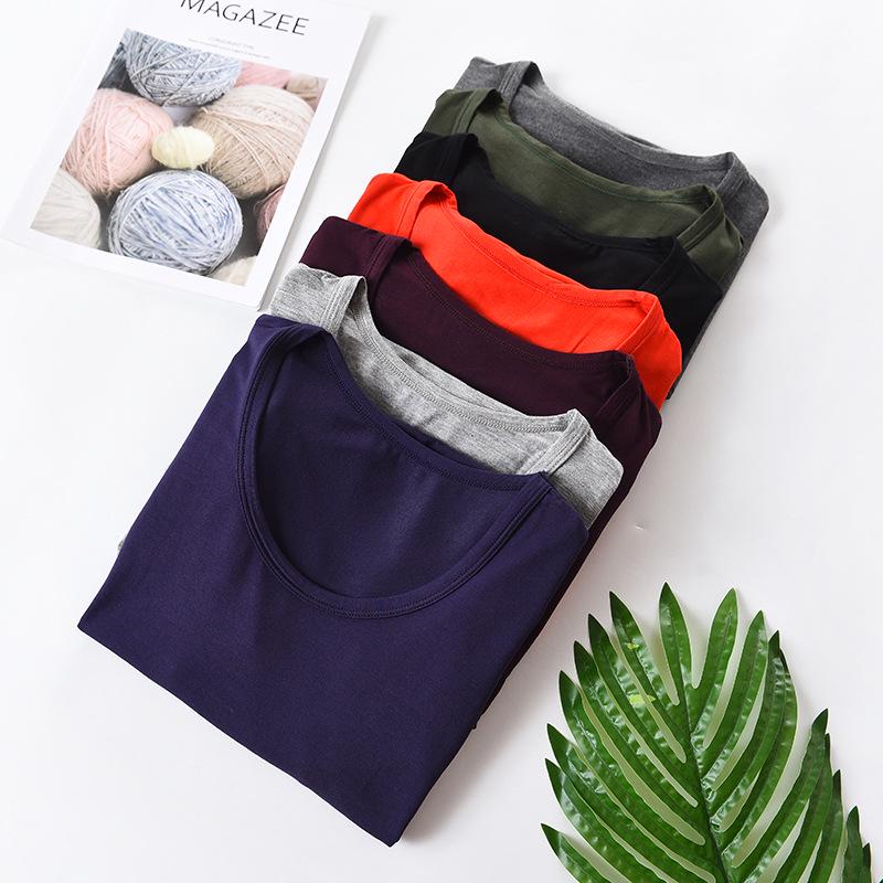 Men's Plus Size Cotton Wool Blend Base Layer Long Sleeve Top