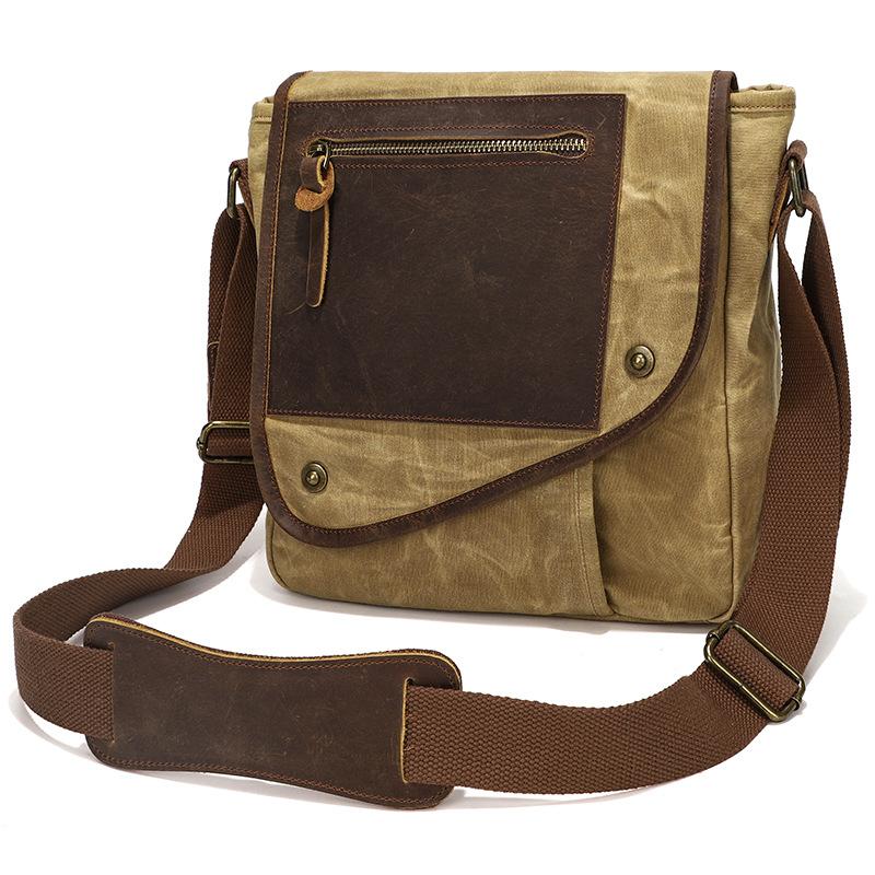Seven-Color Cotton Casual Retro Men'S Messenger Bag Men'S Shoulder Backpack Batik Waterproof Canvas Bag