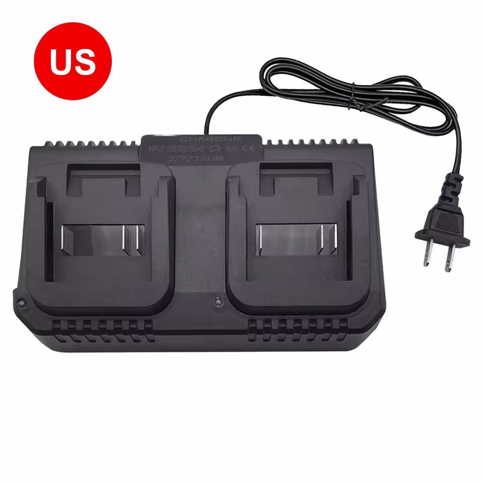 

Dual Slot Charger 18V 21V Li-ion Battery Charger for BL1415 BL1815 BL1830 BL1850 Electric Drill Power Tools EU US Plug