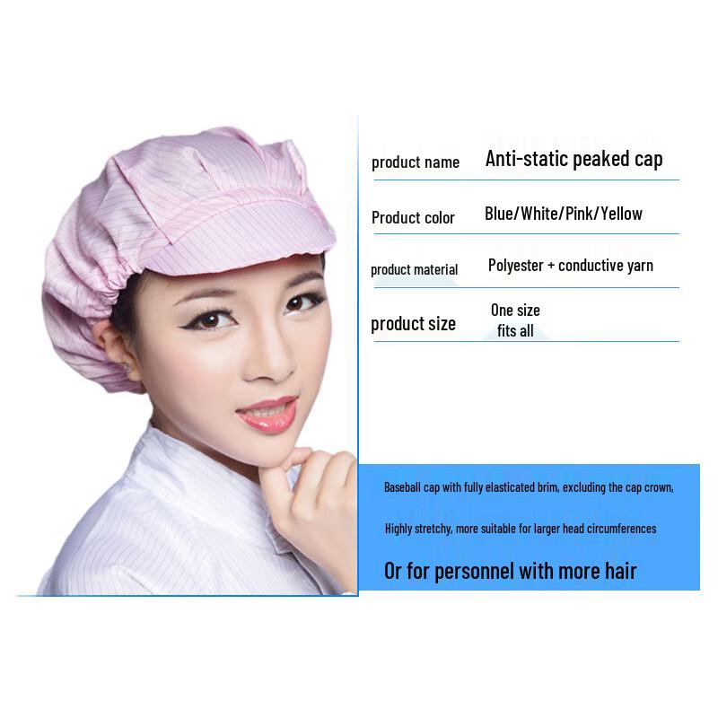 Unisex Anti-static Dust-Free Workshop Baseball Cap
