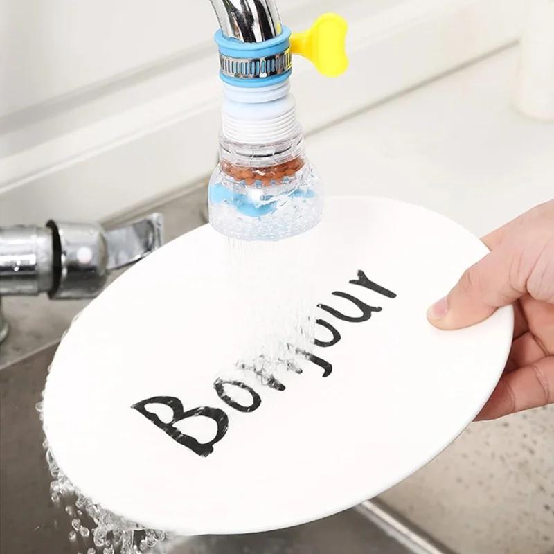 Hot Retractable Faucet Extender Filter Adapter Anti-Splash Filter Transparent Faucet Filter Nozzle with Water Purification New
