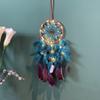 Vintage Export Dreamcatcher - Euro-American Style Feather Pendant with Wind Chimes