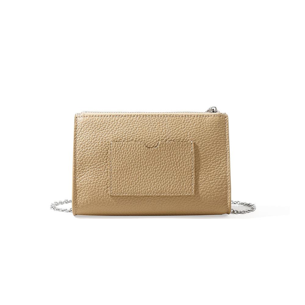 2025 new leather underarm bag first layer cowhide women's commuter shoulder bag simple small fresh handbag women