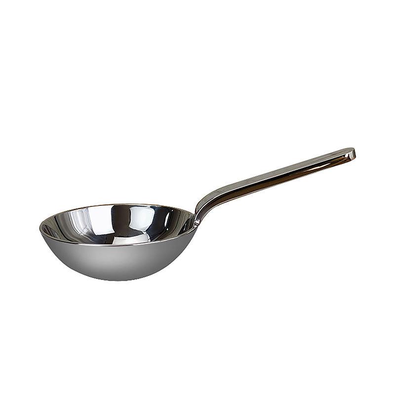 Kitchen Tableware 304 Stainless Steel Short Handle Large Round Spoon Big Head Soup Spoon Dividing Spoon Rice Noodle Spoon