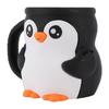 Ice Cream Pint Holder PLA Cartoon Penguin Insulated Ice Cream Pint Container Cup Sleeve with 2 Spoons for Home