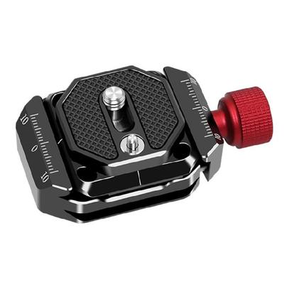Quick Release Plate Clamp Base 38mm Quick Switching Mount Adapter Build-in 1/4 3/8 Screw Hole for DSLR Camera Stabilizer