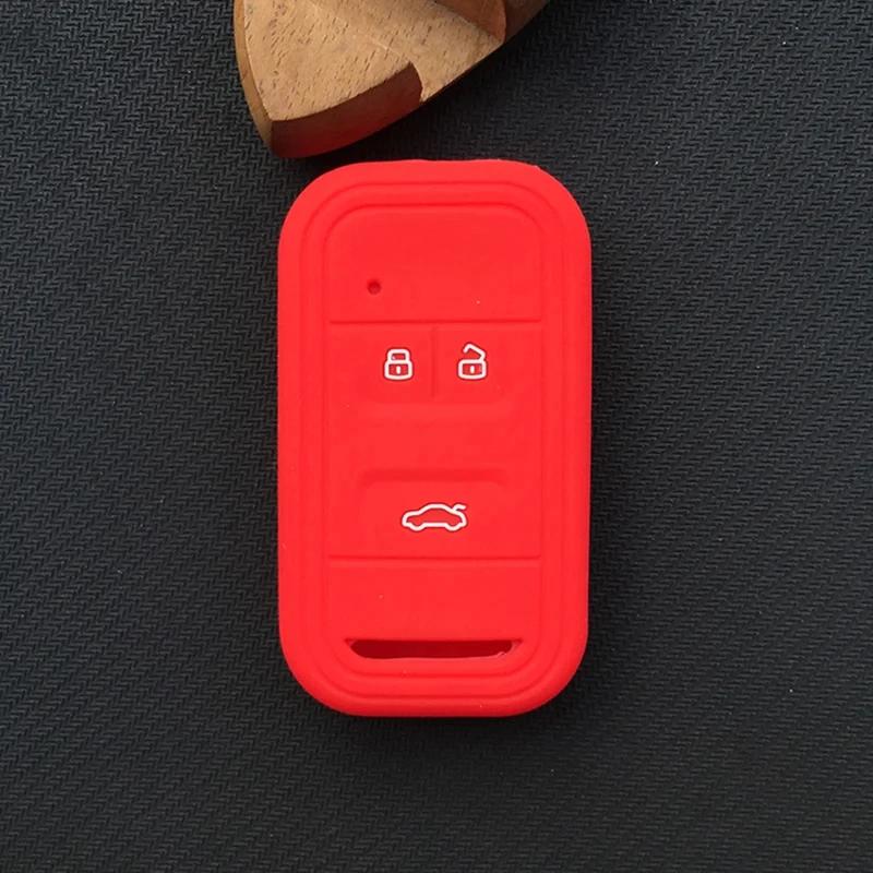 

Rubber Car Key Fob Cover Silicone Protector Case Holder Bag for Chery Tiggo 4 3 GX Arrizo 5 Tiggo 7 8 Key Shell Auto Accessories красный