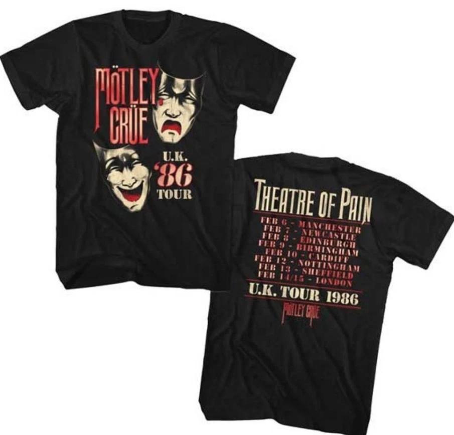 Motley Crue Theatre of Pain UK Tour  86 Unisex Concert T- Shirt L