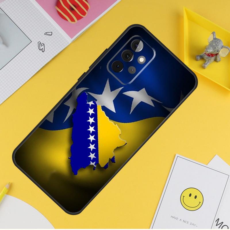 Bosnia Flag Case For Samsung Galaxy A16 A26 A36 A56 A06 A55 A35 A15 A53 A32 A52 A33 A13 A14 A34 A54 A17